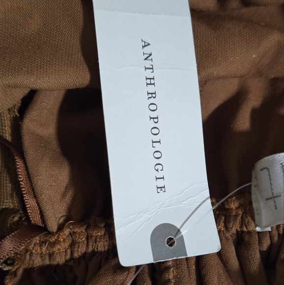 NWT (Flawed) Anthropologie Kristinit Gold Velvet Wide Leg Jumpsuit - Picture 5 of 15